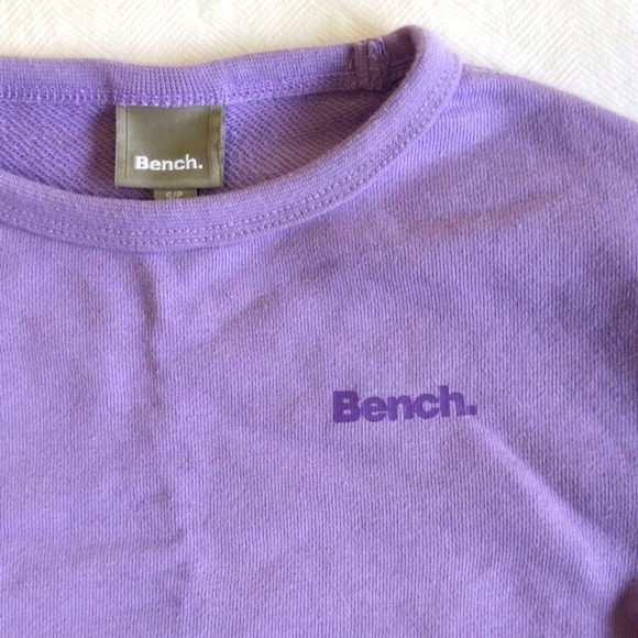 bench boxy fit purple crewneck sweatshirt size XS girls - Picture 2 of 6